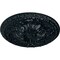 Ekena Millwork Amelia Ceiling Medallion (Fits Canopies up to 2 3/8"), Hand-Painted Night Shade, 19 5/8"OD x 3/4"P CM20AMNSF - alternate 2